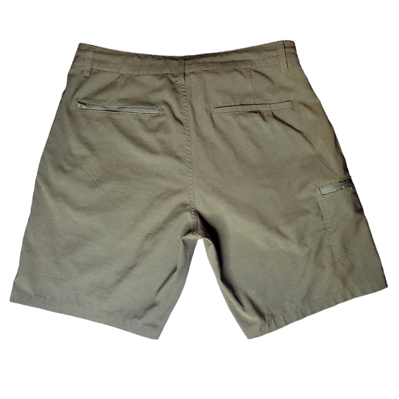 Dravus Bay Men’s Board Shorts Army Green / Khaki Size 32 VGUC - Picture 2 of 12